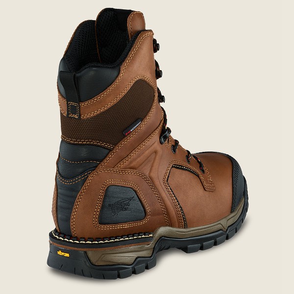 Safety Støvler Herre - Red Wing Flexforce® - 8-Inch Waterproof Toe - Brune/Sort - ULFQGR-805